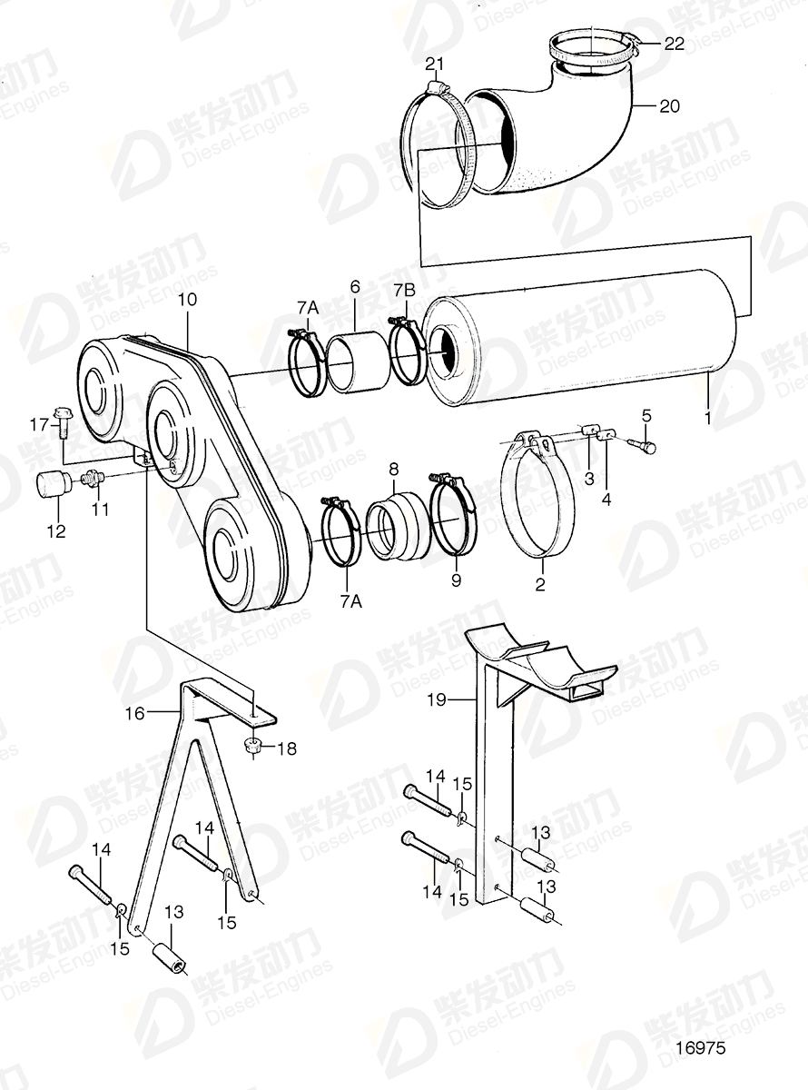 volvo penta Bracket 865220 Drawing volvo penta Bracket 865220 Drawing